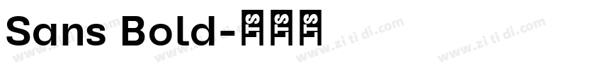 Sans Bold字体转换